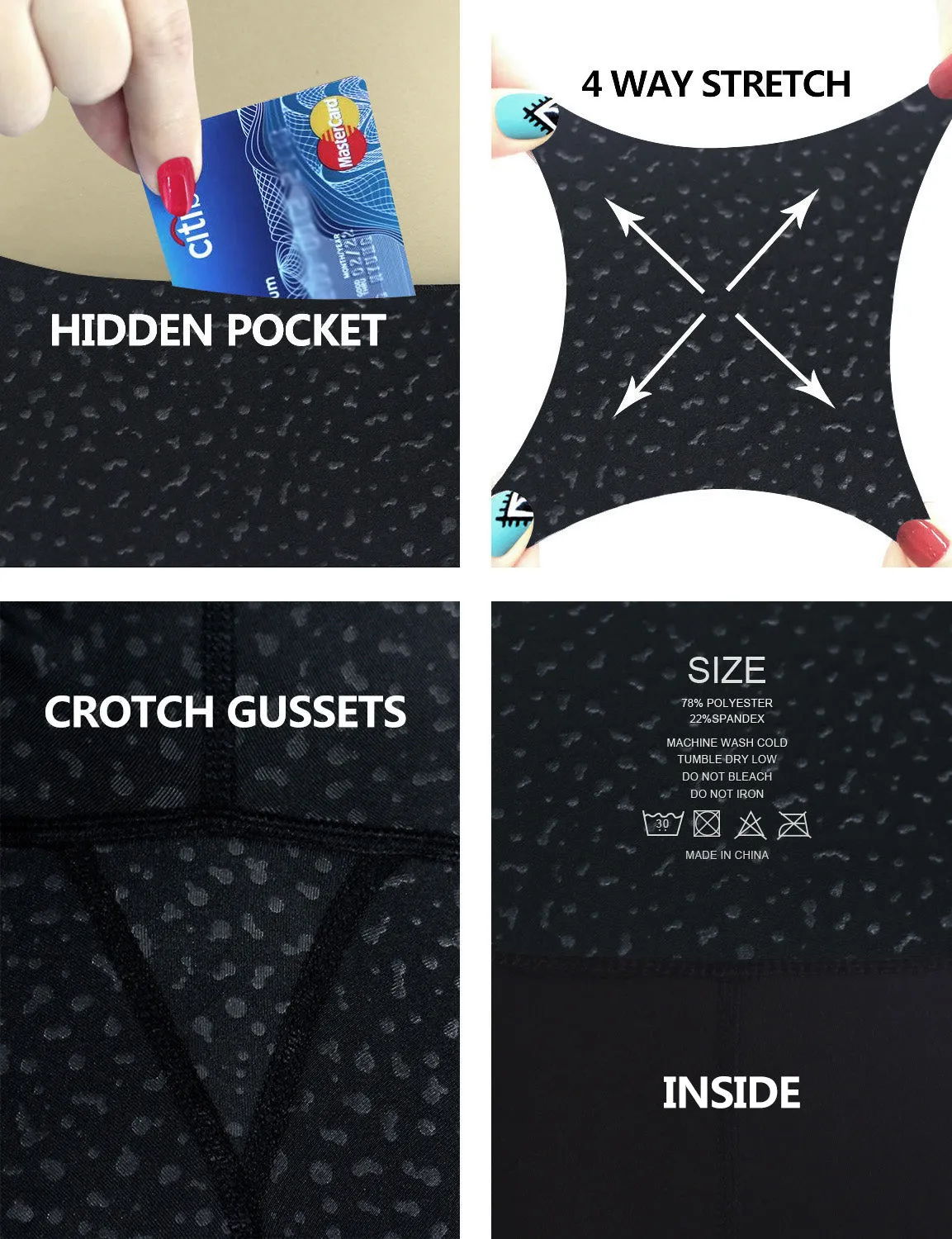 26" inseam 3D Printed Gym Pants LEOPARD_Gym