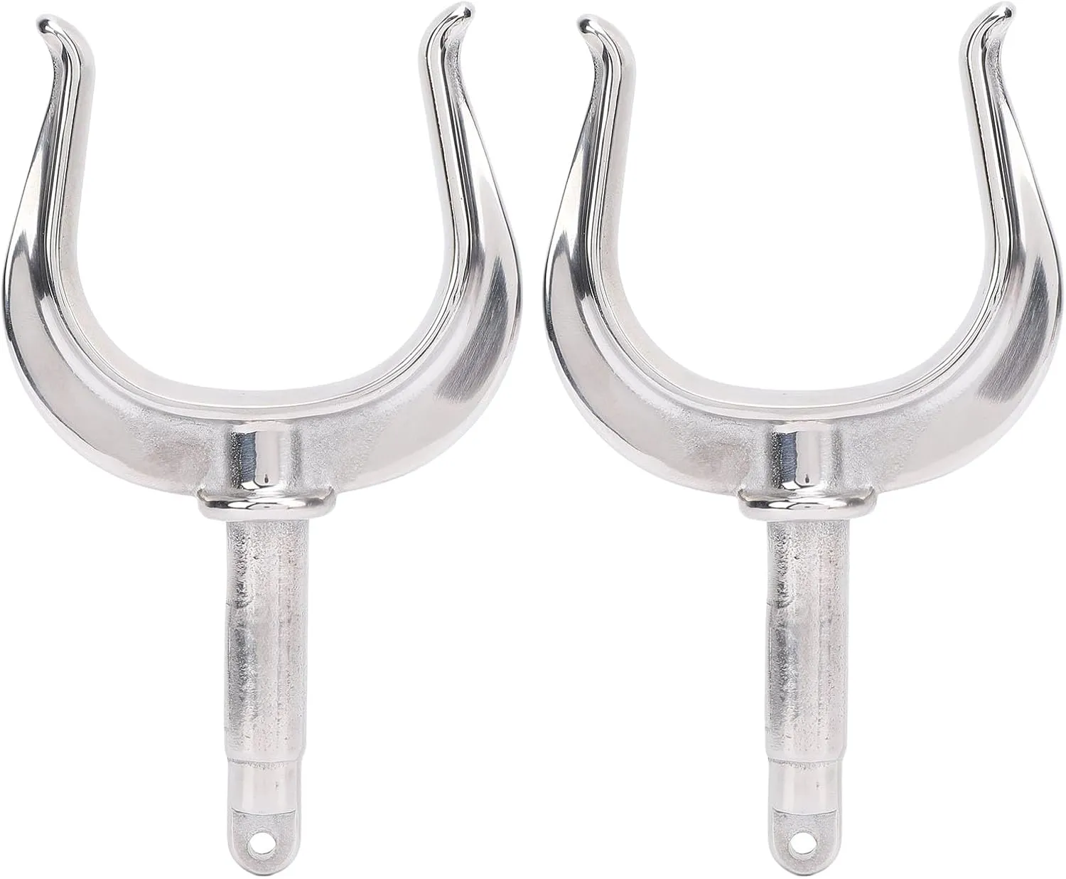 2PCS Heavy Duty Boat Row Locks, 1/2in Shaft 316 Stainless Steel Oarlocks, Universal Fit for Marine Water Raft Kayak Canoe, Rustproof and Scratch