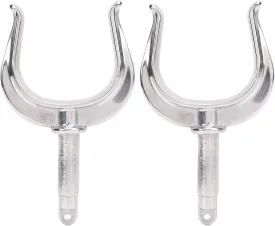 2PCS Heavy Duty Boat Row Locks, 1/2in Shaft 316 Stainless Steel Oarlocks, Universal Fit for Marine Water Raft Kayak Canoe, Rustproof and Scratch