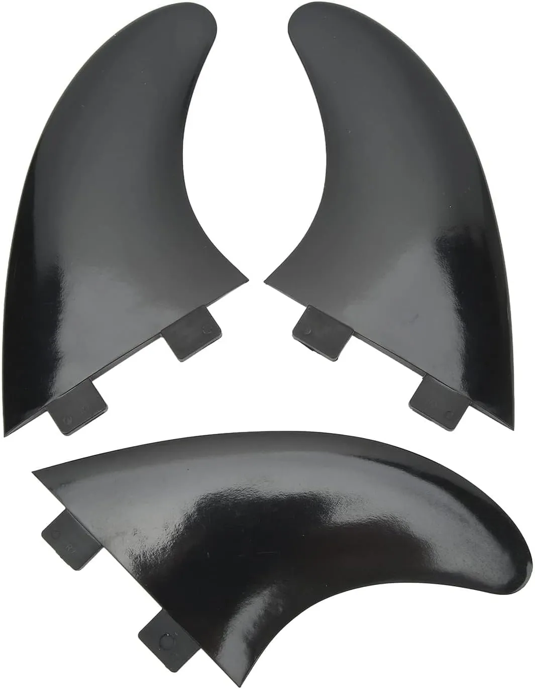 3Pcs Surfboard Fins, PVC Quick Release Paddleboard Fin, Compact Portable Three Fin Set, PVC Surfboard Fins for Longboard Surfboard Paddleboard