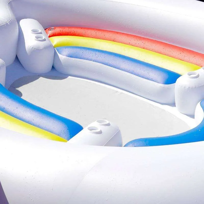 Aloha Unicorn Inflatable Island Float 6 Person