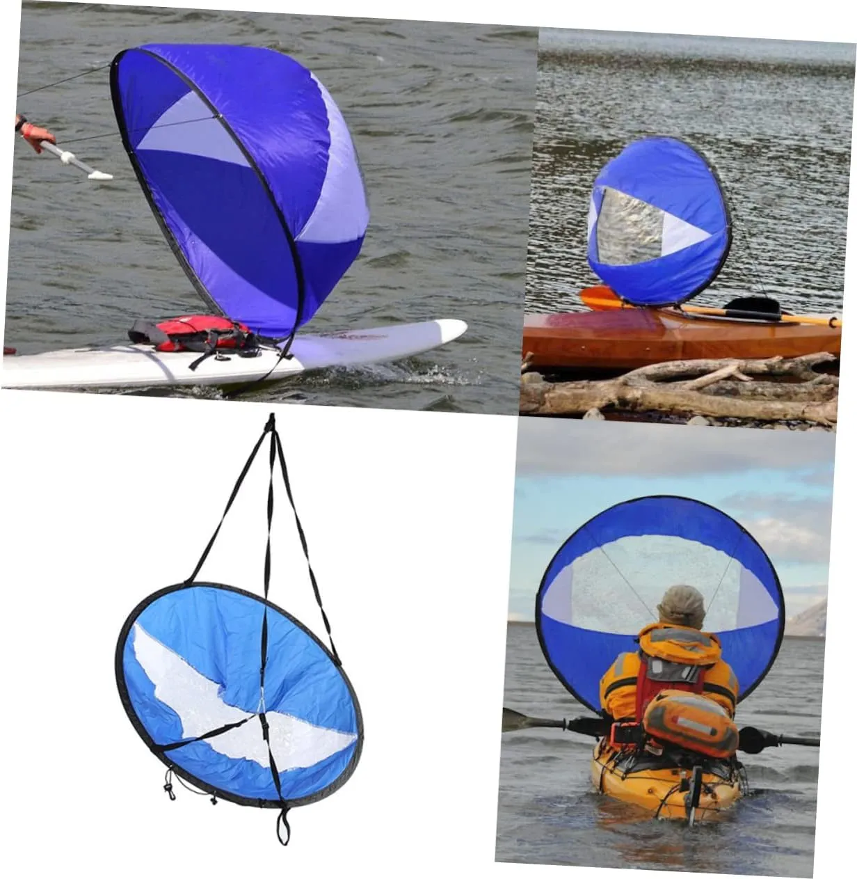 BESPORTBLE Kayak Sail Wind Sail Paddle Foldable