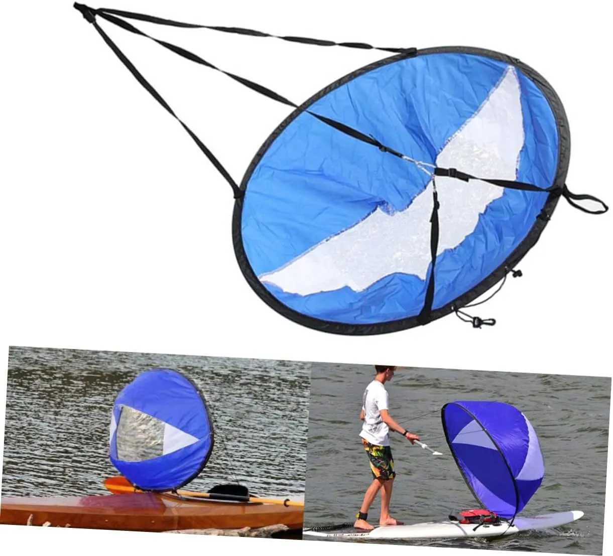 BESPORTBLE Kayak Sail Wind Sail Paddle Foldable