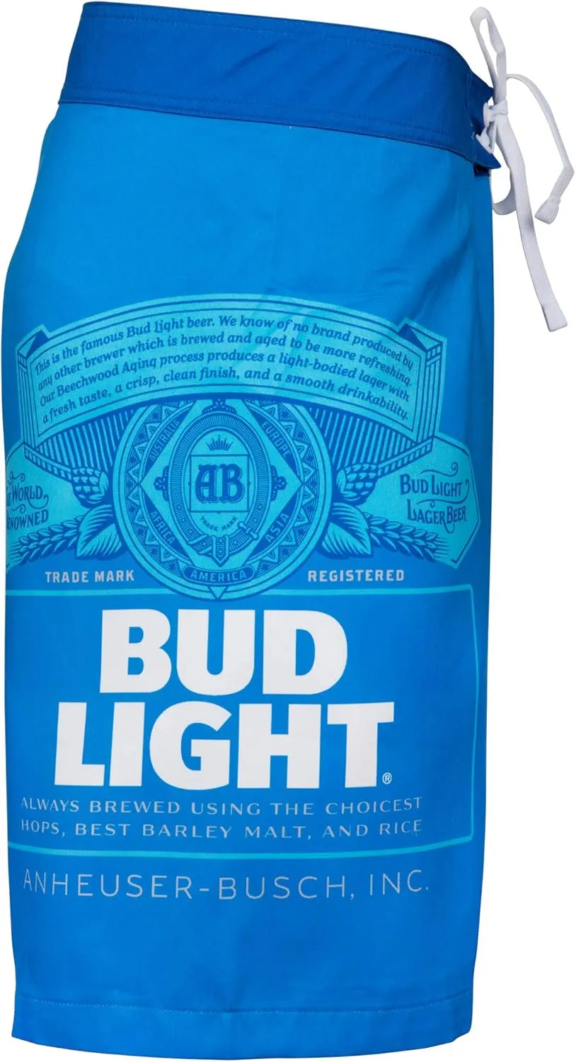 Bud Light Label Board Shorts