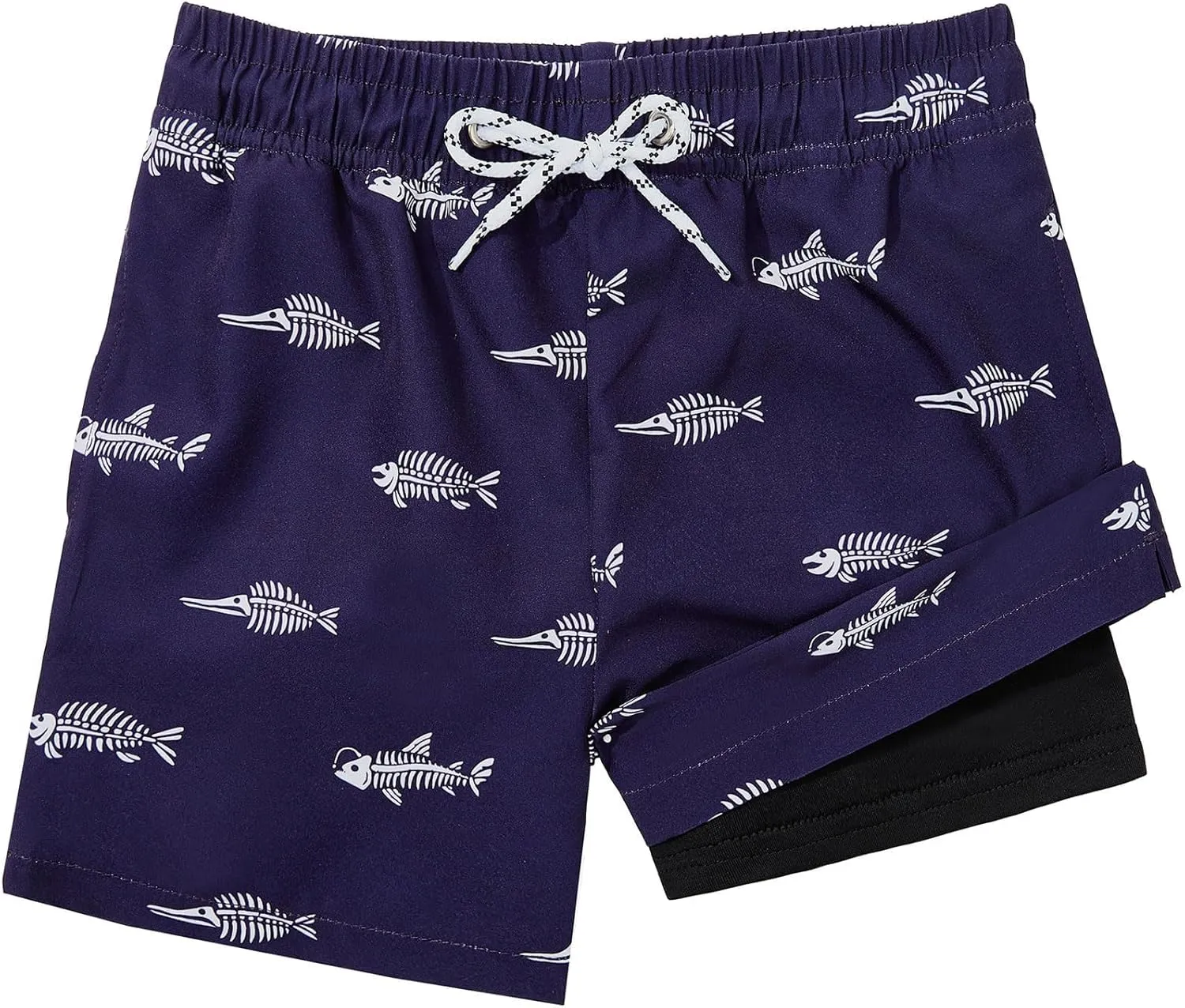 Century Star Boys Swim Trunks with Compression Liner Boys Bathing Suit Toddler Swim Trunks Beach Board Shorts Swimwear