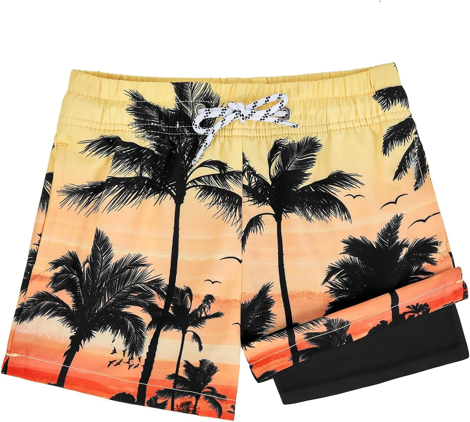 Century Star Boys Swim Trunks with Compression Liner Boys Bathing Suit Toddler Swim Trunks Beach Board Shorts Swimwear