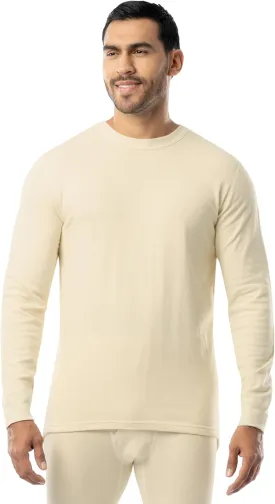 ColdPruf Men's Authentic Dual Layer Long Sleeve Wool Plus Crew Neck Base Layer Top