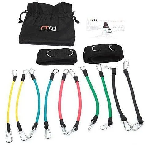 Fitness Resistance Bands-Kinetic-- 13 PieceSet