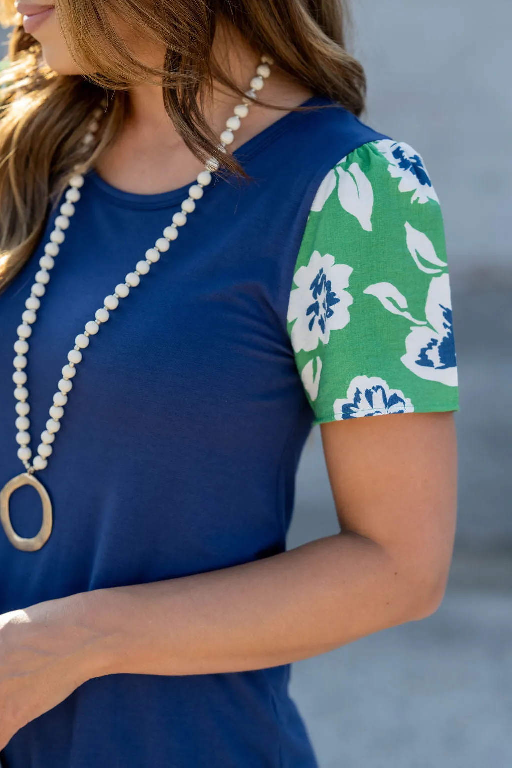 Floating Blooms Sleeve Tee