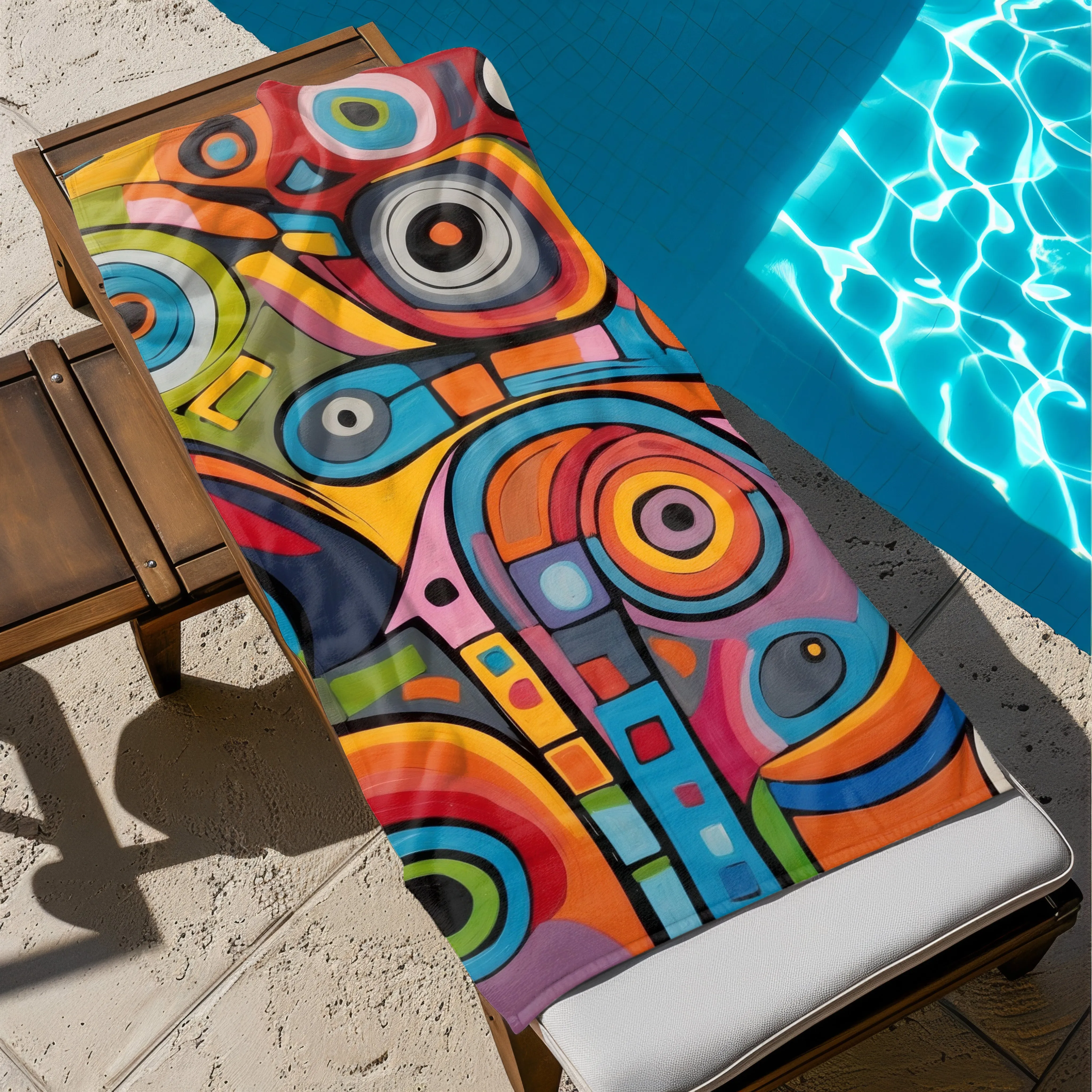 Fun Abstract Beach Towel - Choose Your Size