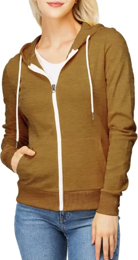 H2H Women's Slim Fit Zip Up & Pullover Hoodie Lightweight Long Sleeve Kangaroo Pocket Basic Casual Sweatshirt H2H Women's Slim Fit Zip Up & Pullover Hoodie Lightweight Long Sleeve Kangaroo Pocket Basic Casual Sweatshirt