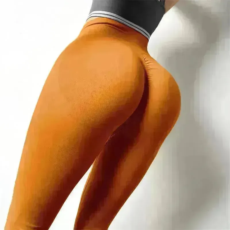 High-Waist Hip-Lifting Fitness Pants Women's High-Stretch Sports Tights