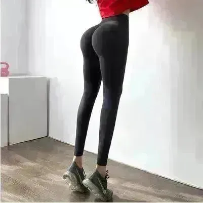 High-Waist Hip-Lifting Fitness Pants Women's High-Stretch Sports Tights