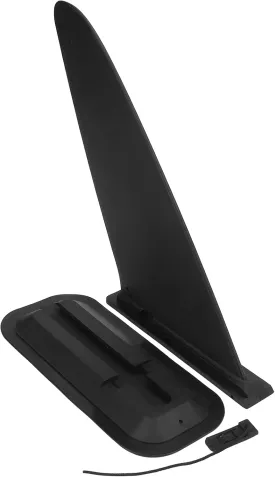 Inflatable Surfboard 10in Plastic Tail Fin, Sturdy Paddle Board Fin Replacement, Stable Performance for Surfing Accessories, Black Design, Lightweight and