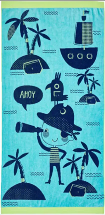 Kids 30 x 60 in. Patterned Beach Towels
