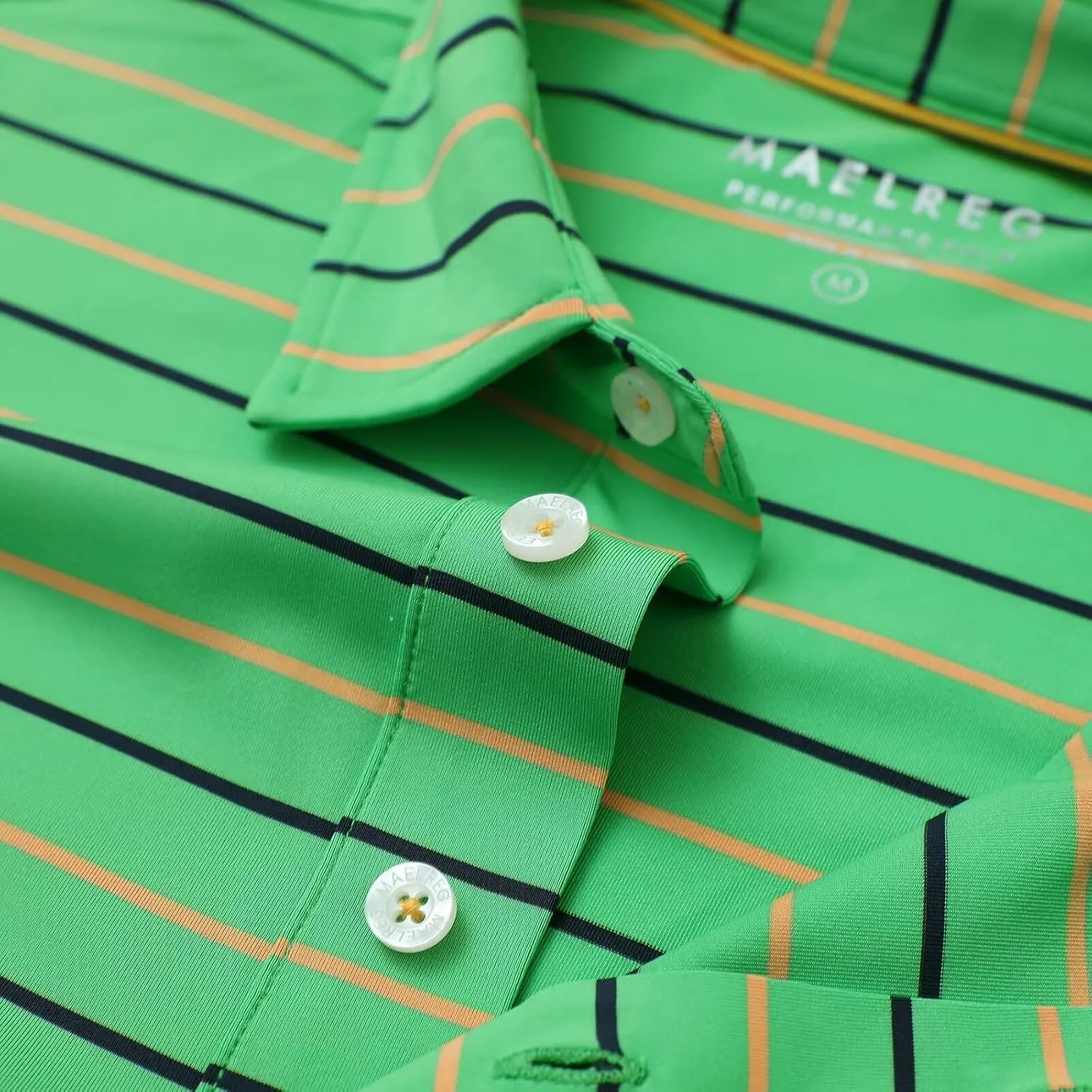 M MAELREG Boys Polo Shirt Short Sleeve Performance Moisture Wicking Dry fit Casual Striped Golf Shirts for Boys