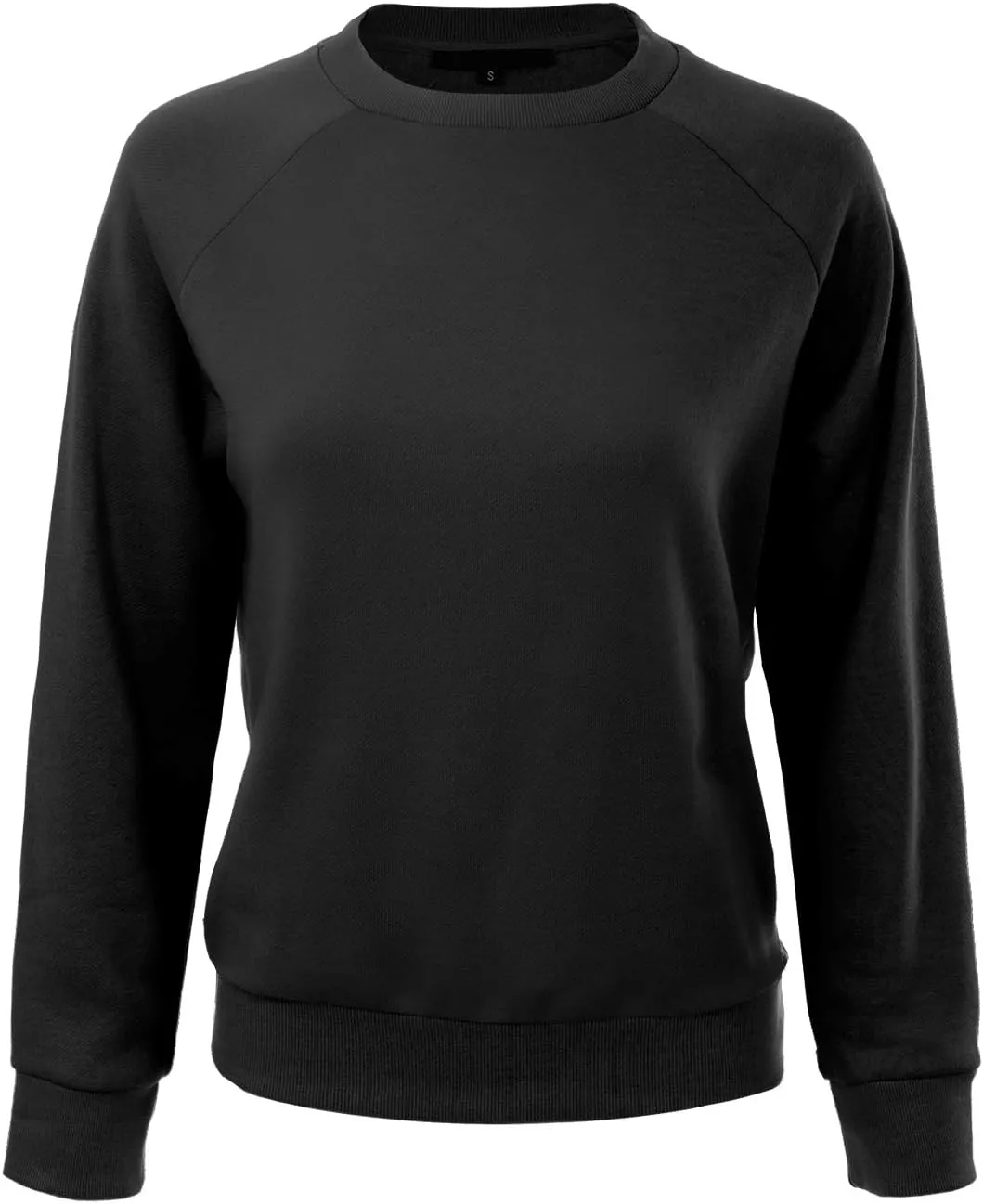 MixMatchy Women's Soft and Comfy Basic Pullover Crewneck Fleece Sweatshirt