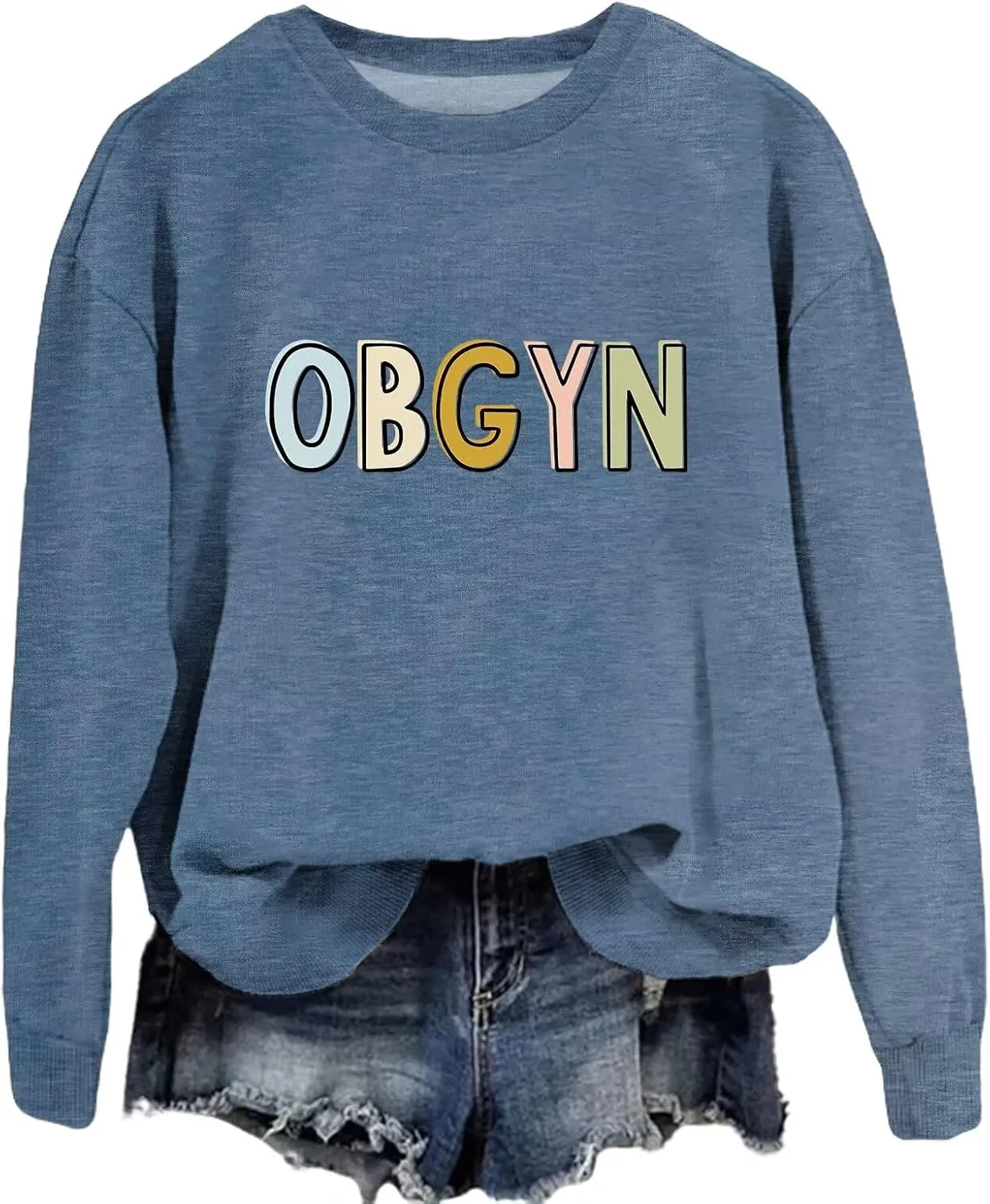 OBGYN Sweatshirt Labor and Delivery Crewneck Sweater Women Gynecologist Pullovers Tops Funny Obstetrician Shirt Gift