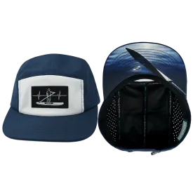 Paddle Board  Hat | 5 Panel | Navy - White