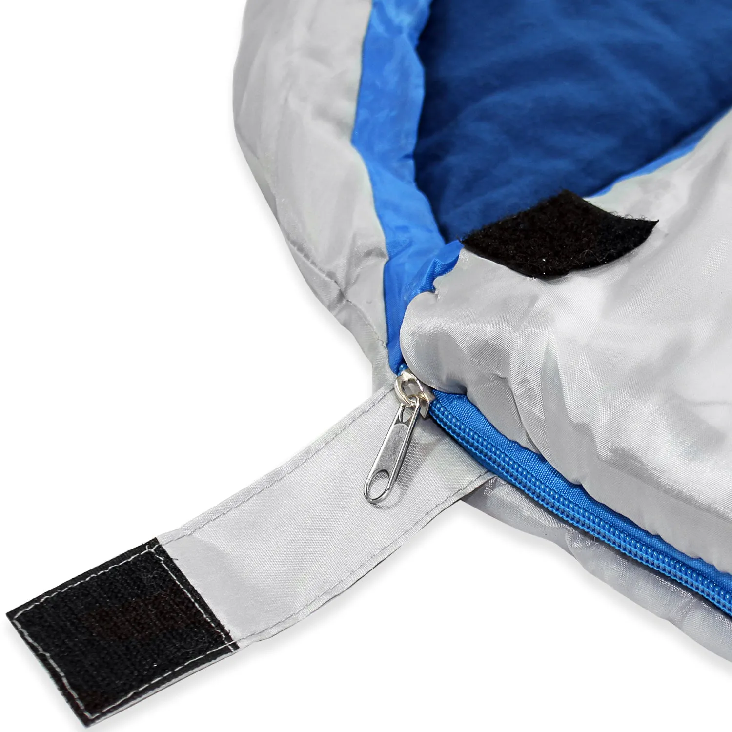 Sleeping Bag For Hiking Camping & Outdoor Activities - Compression Bag Included - Grey