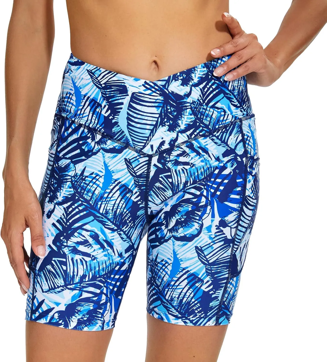 Swim Shorts Women High Waisted Tummy Control Board Shorts Bathing Suit Shorts Swimsuit Bottoms 7"/9" Inseam
