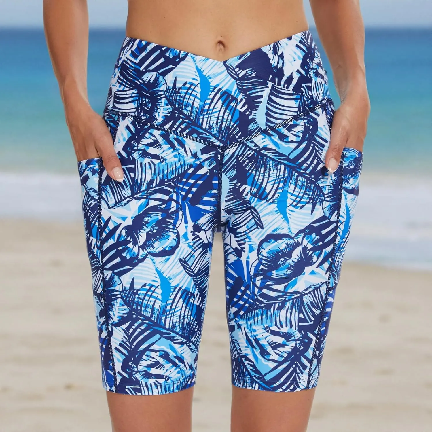 Swim Shorts Women High Waisted Tummy Control Board Shorts Bathing Suit Shorts Swimsuit Bottoms 7"/9" Inseam
