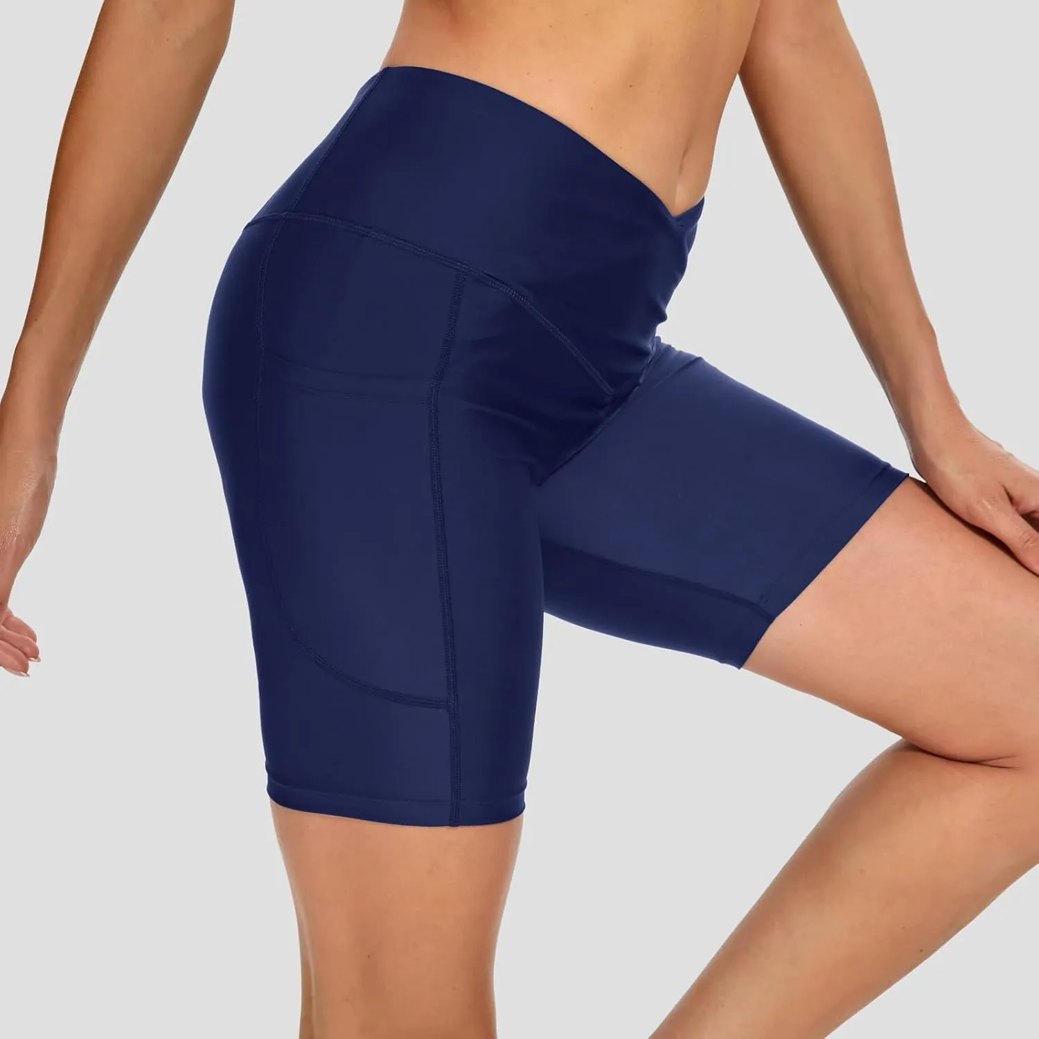 Swim Shorts Women High Waisted Tummy Control Board Shorts Bathing Suit Shorts Swimsuit Bottoms 7"/9" Inseam