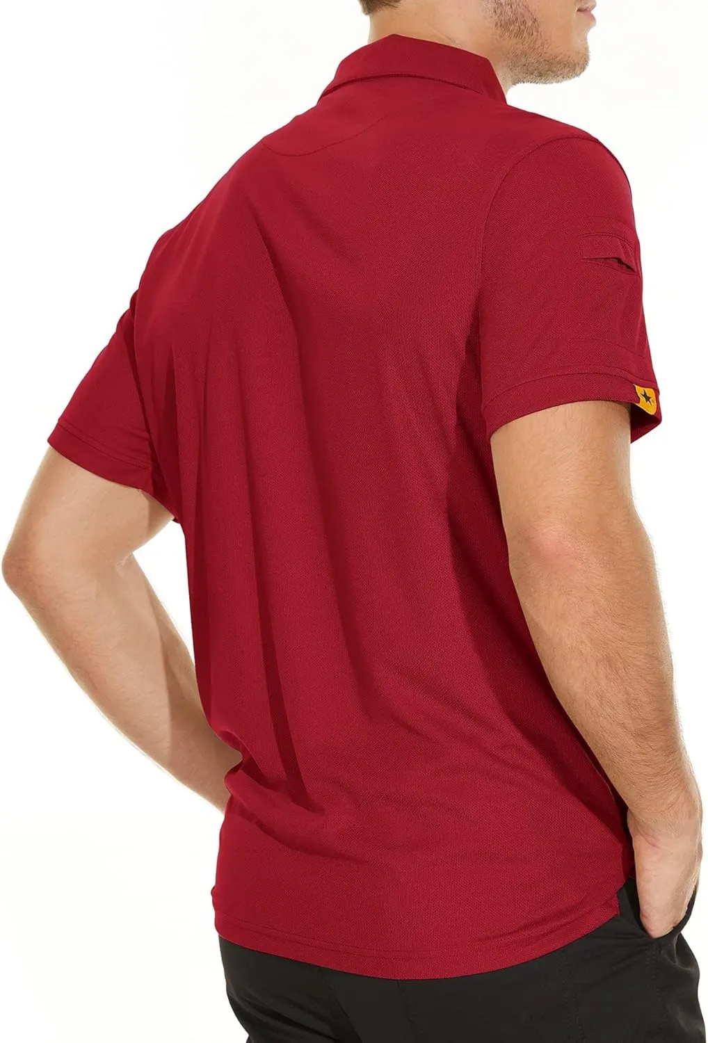 V VALANCH Mens Polo Shirts Short Sleeve Moisture Wicking Golf Polo Athletic Collared Shirt Tennis T-Shirt Tops
