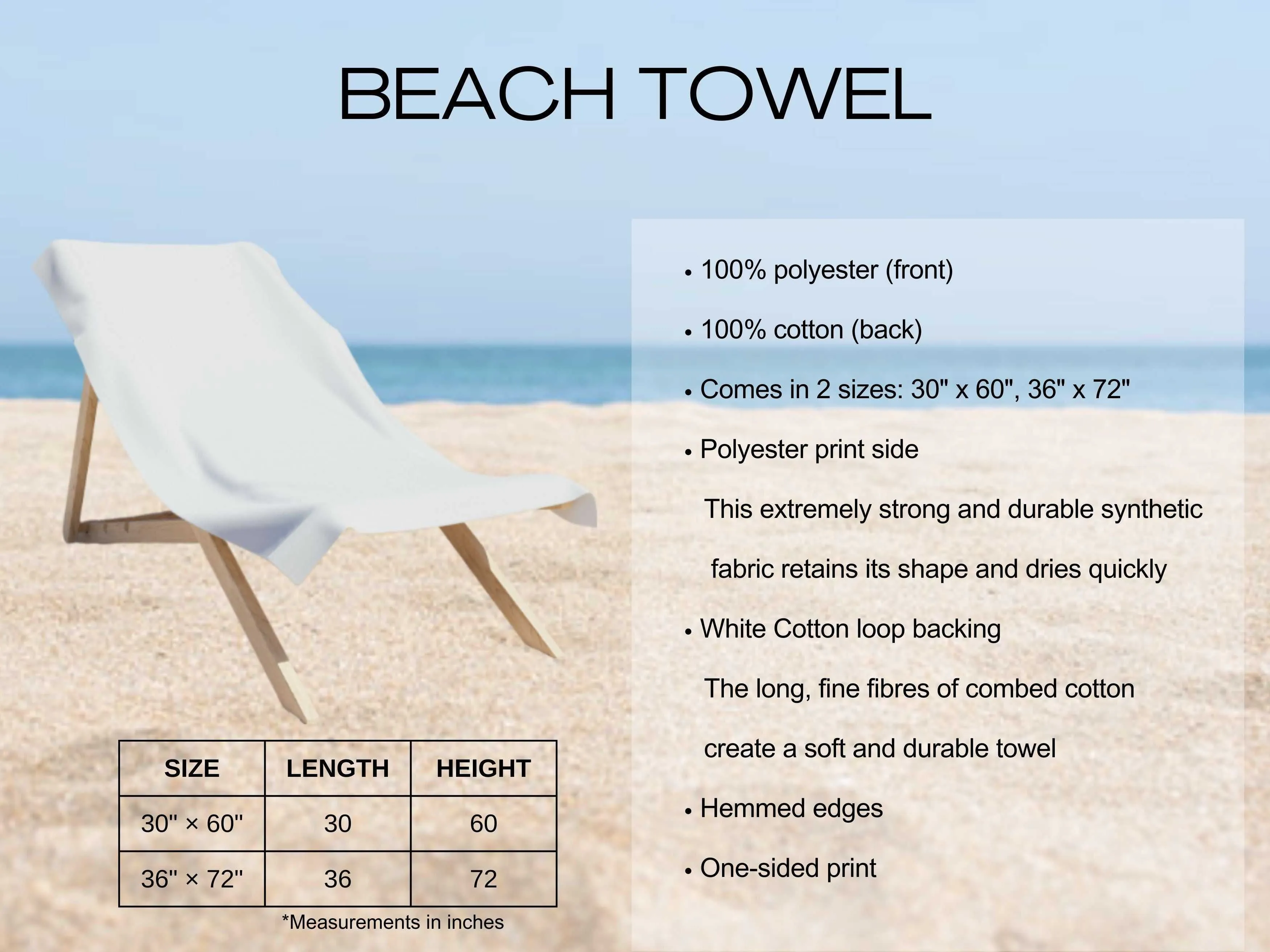 Vibrant Beach Towel - Luxurious and Soft