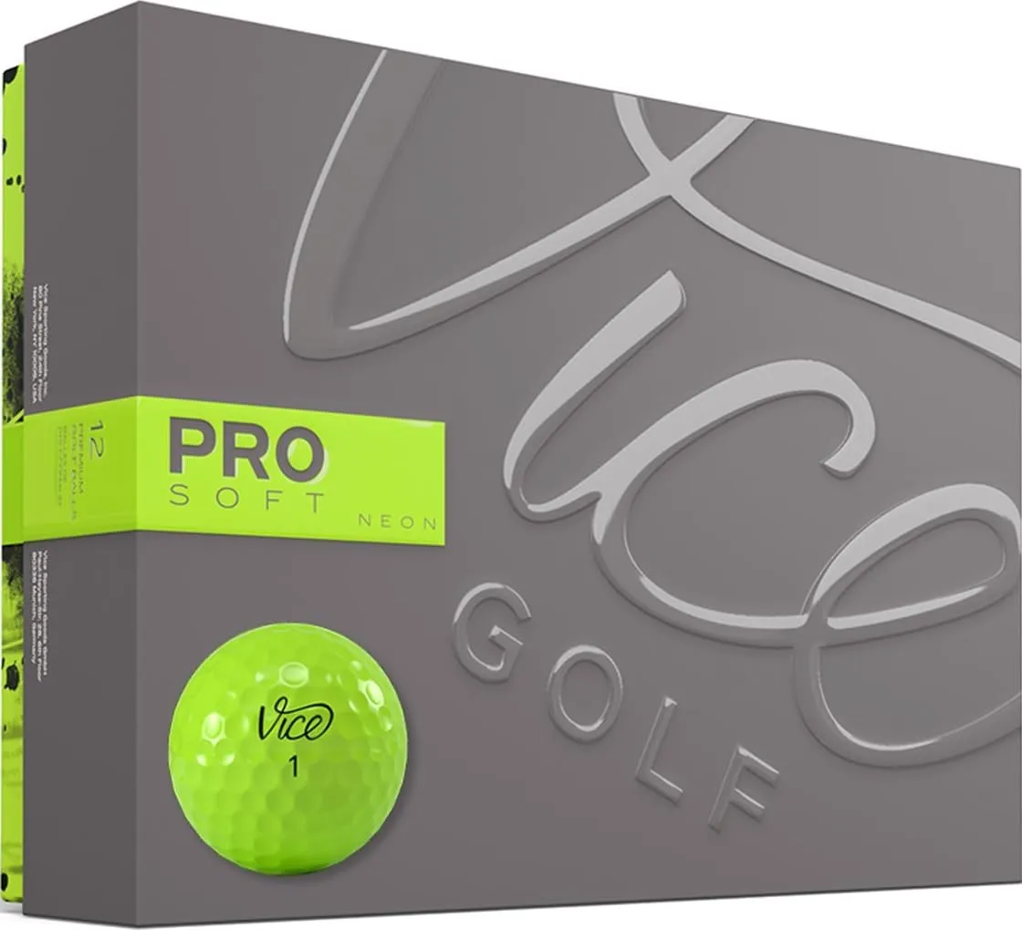 VICE Golf Pro Soft Lime Golf Balls