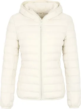 Wantdo Women's Hooded Packable Ultra Light Weight Short Down Jacket