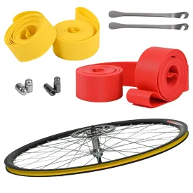 WINDIR 4 Pack Bicycle Rim Liner Strips, Nylon 26'' Bike Tire Liner Tape, Quality Tape Inner Tube Cushion Puncture and Air Leak Resistant for Mountain and Road Bikes (26inchx20mm)