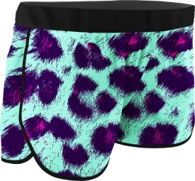 Women's Leopard Printed Running Shorts