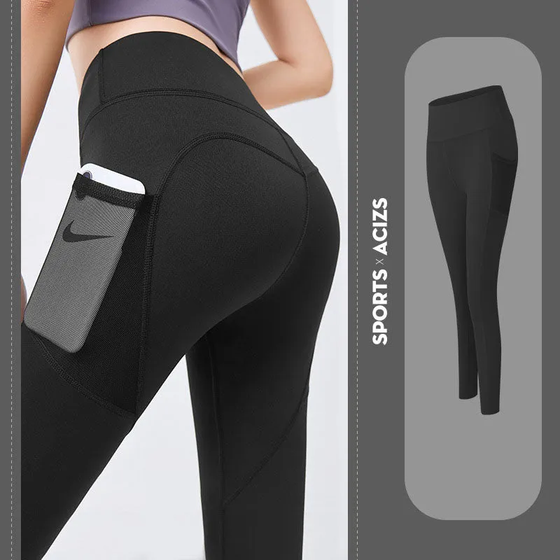 Women's Slim Fit With Pocket Sport Leggings - GlamzLife